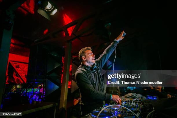 Andre Tanneberger aka ATB perorms at 'Nature One' massive rave, held at the former US rocket base Pydna on August 02, 2019 in Kastellaun, Germany.