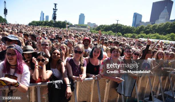 Atmosphere during 2019 Lollapalooza day two at Grant Park on August 02, 2019 in Chicago, Illinois.