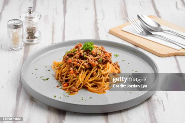 spaghetti bolognese - 洋食 ストックフォトと画像