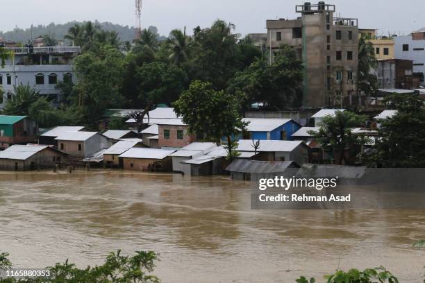 monsoon flood in bandarban, bangladesh - bangladeshi un stock pictures, royalty-free photos & images