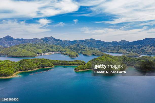 beautiful landscape of nakadori island (中通島) in the gotō islands (五島市), nagasaki - nagasaki kyushu stock pictures, royalty-free photos & images