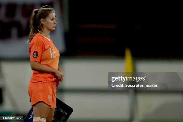 Victoria Pelova of Holland Women during the EURO Qualifier Women match between Holland v Turkey at the Abe Lenstra Stadium on September 3, 2019 in...