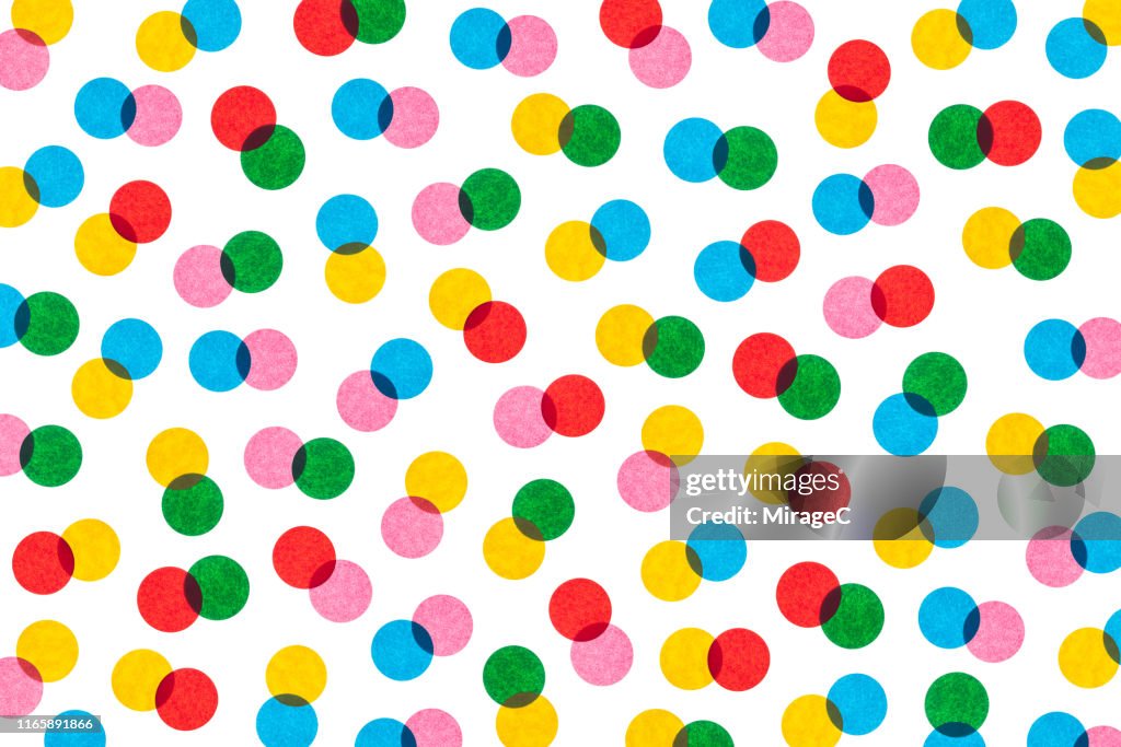 Back Lit Paper Spotted Pattern Half Tone Style