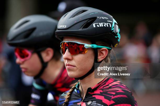 Start / Alexis Ryan of The United States and Team Canyon - SRAM Racing / during the 7th Prudential RideLondon Classique 2019 a 68km stage from The...