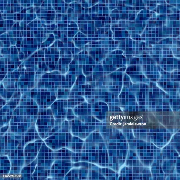 ilustraciones, imágenes clip art, dibujos animados e iconos de stock de fondo de piscina sin costuras con patrón de onda cáustica - fiesta de piscina