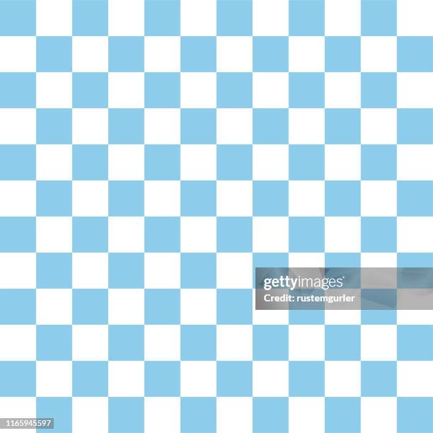 gingham check seamless pattern - checked pattern stock illustrations