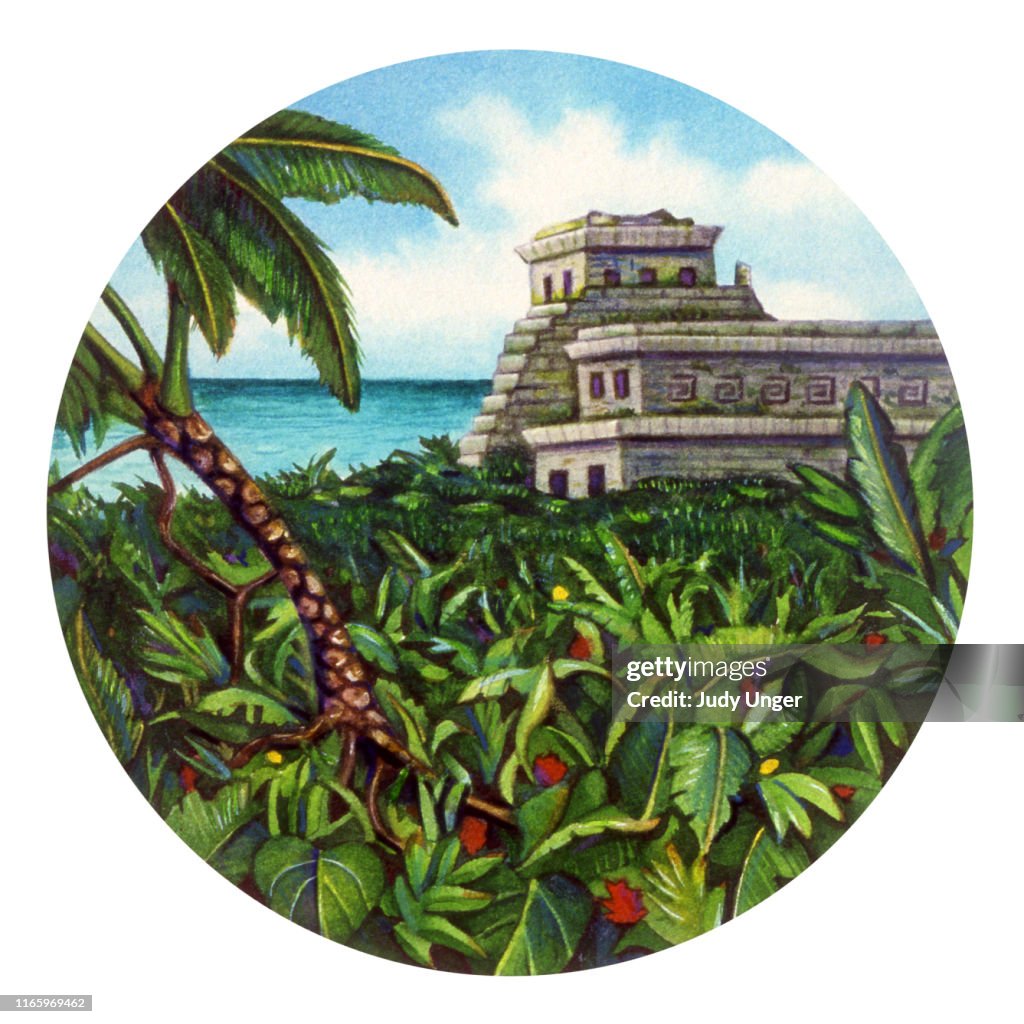 Mexican Scene Turquoise