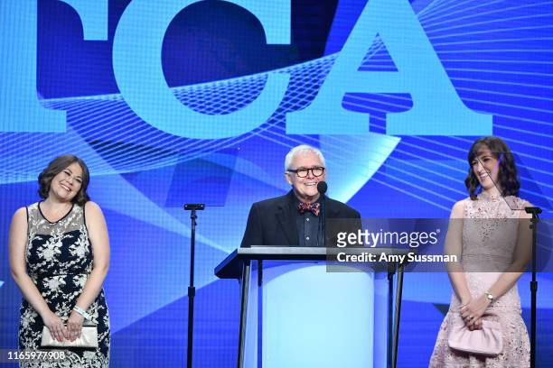 Marc Brown accepts the Outstanding Achievement in Youth Programming Award for "Arthur" onstage during the TCA Awards at The Beverly Hilton Hotel on...