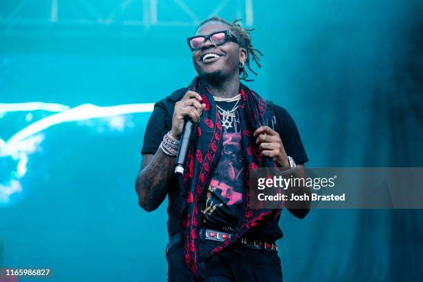 Gunna performs at the Lollapalooza Music Festival at Grant Park on August 03, 2019 in Chicago, Illinois.