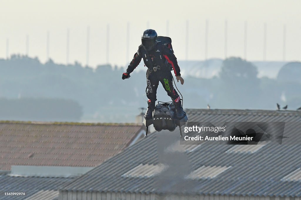 Franky Zapata Attempts To Cross The English Channel On His Flyboard