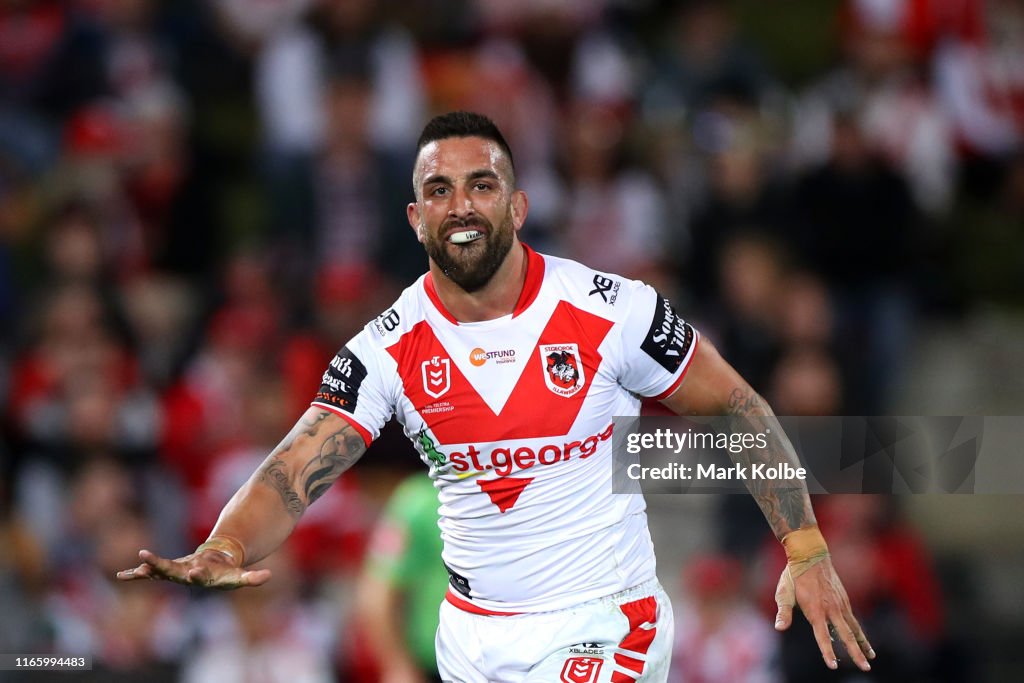 NRL Rd 20 - Dragons v Eels