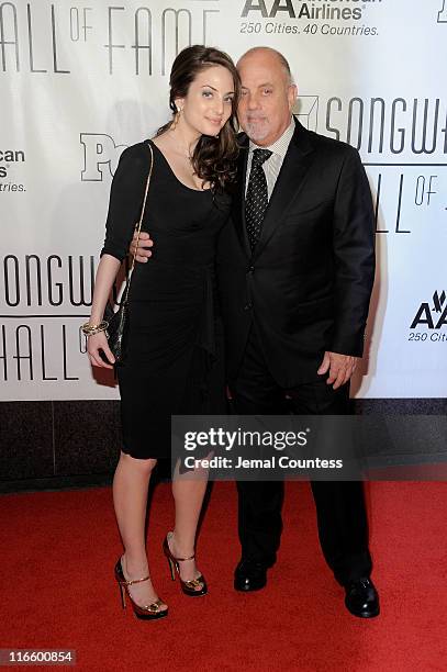 Alexa Ray Joel and Billy Joel attend the Songwriters Hall of Fame 42nd Annual Induction and Awards at The New York Marriott Marquis Hotel - Shubert...