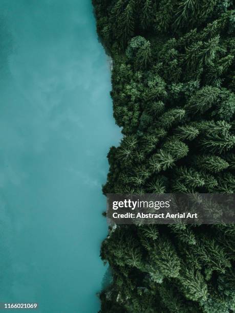 alora river, switzerland - river aerial stock-fotos und bilder