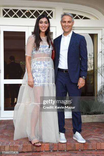 Sarah Staudinger and Ari Emanuel attend Apollo in the Hamptons 2019: Hosted by Ronald O. Perelman at The Creeks on August 03, 2019 in East Hampton,...