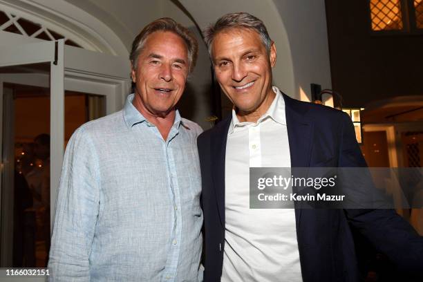 Don Johnson and Ari Emanuel attend Apollo in the Hamptons 2019: Hosted by Ronald O. Perelman at The Creeks on August 03, 2019 in East Hampton, New...