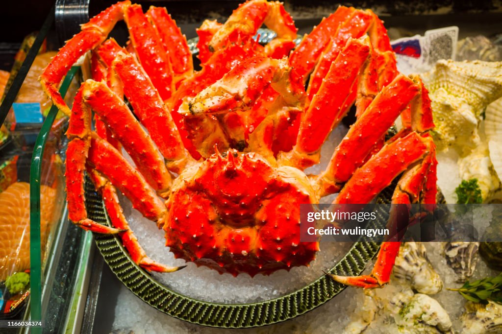 King crab on ice