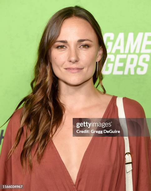 Briana Evigan arrives at the LA Premiere Of "The Game Changers" at ArcLight Hollywood on September 4, 2019 in Hollywood, California.