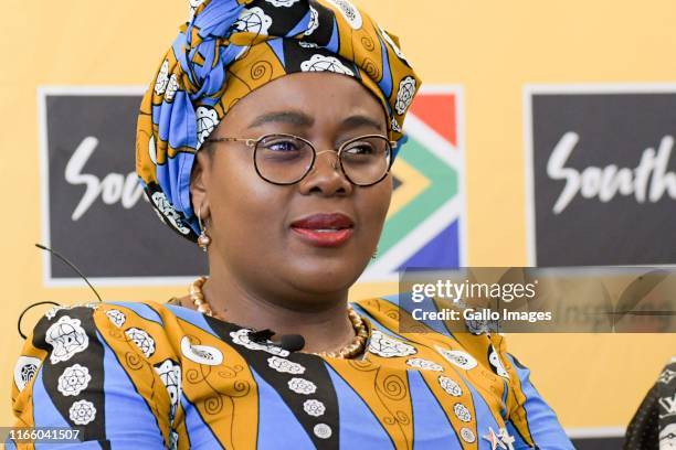 Minister of Tourism Mmamoloko Kubayi-Ngubane at a panel discussion arranged by Brand South Africa on the theme: Enhancing the Ease of doing business...