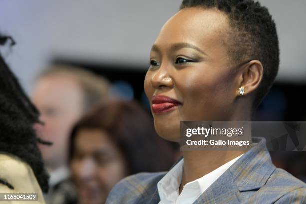 Stella Ndabeni-Abrahams, SA Minister of Communications at a panel discussion arranged by Brand South Africa on the theme: Enhancing the Ease of doing...