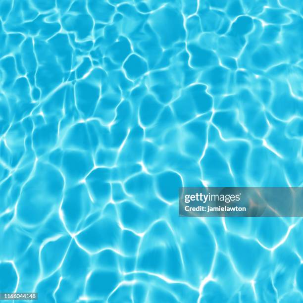 ilustrações de stock, clip art, desenhos animados e ícones de water surface background with sun reflections and seamless ripples - swimming pool