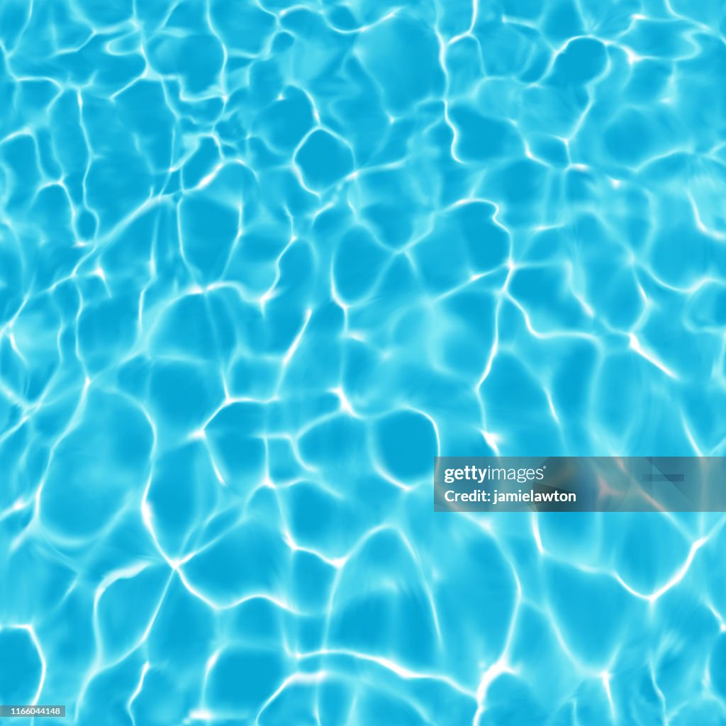 Water Surface Background with Sun Reflections and Seamless Ripples