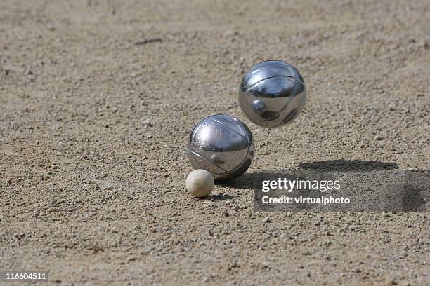 petanque - boule stock pictures, royalty-free photos & images