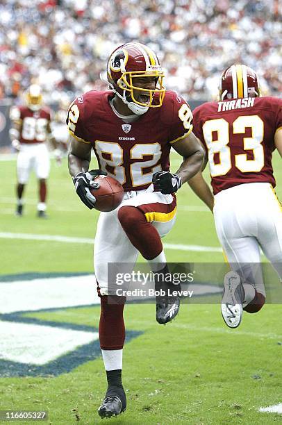 Washington Redskins wide receiver Antwaan Randle El scores a touchdown untouched versus the Houston Texans at Reliant Stadium, Houston, Texas,...