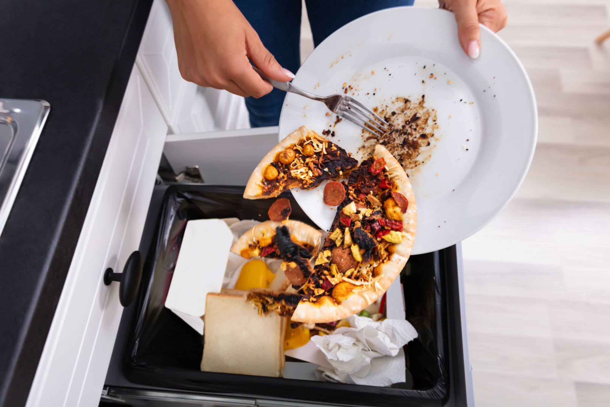 trash can kitchen