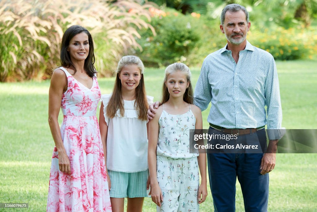 Spanish Royals Summer Photocall In Palma de Mallorca