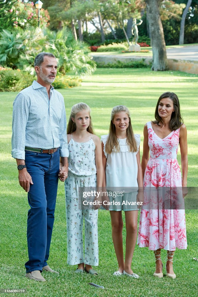 Spanish Royals Summer Photocall In Palma de Mallorca