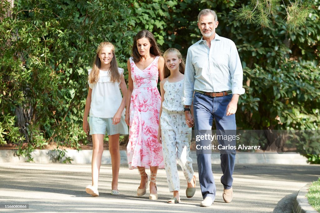 Spanish Royals Summer Photocall In Palma de Mallorca