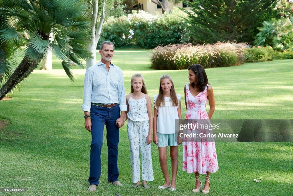 Spanish Royals Summer Photocall In Palma de Mallorca