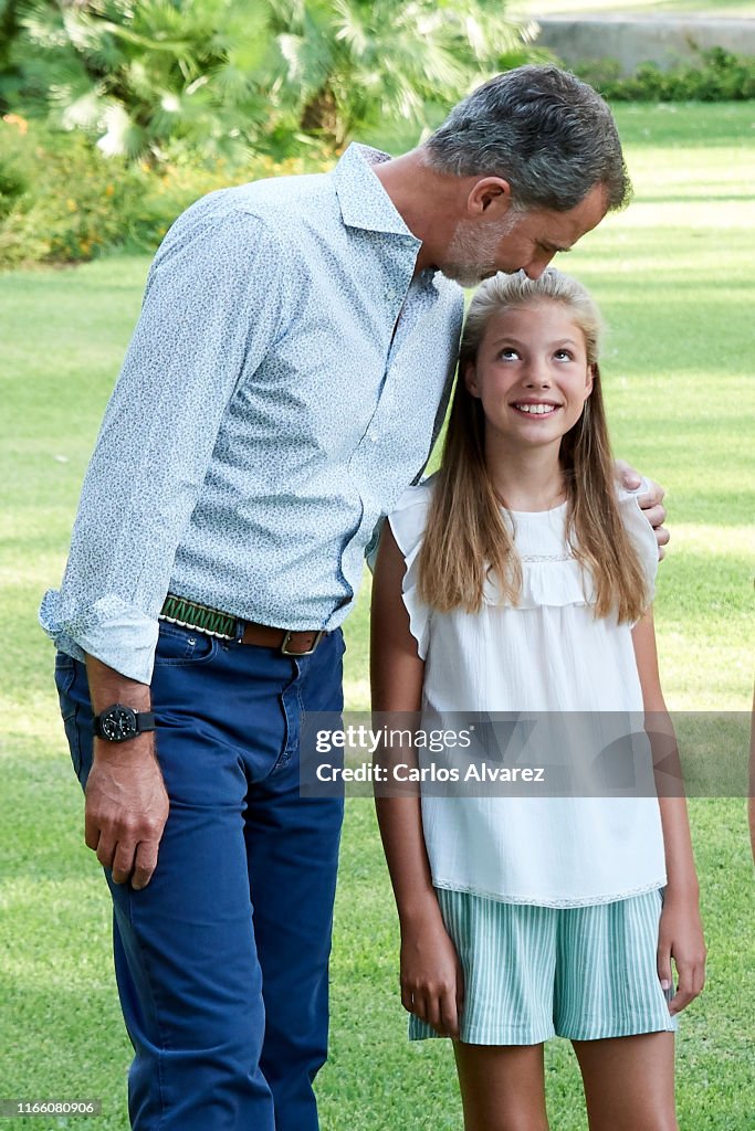 Spanish Royals Summer Photocall In Palma de Mallorca