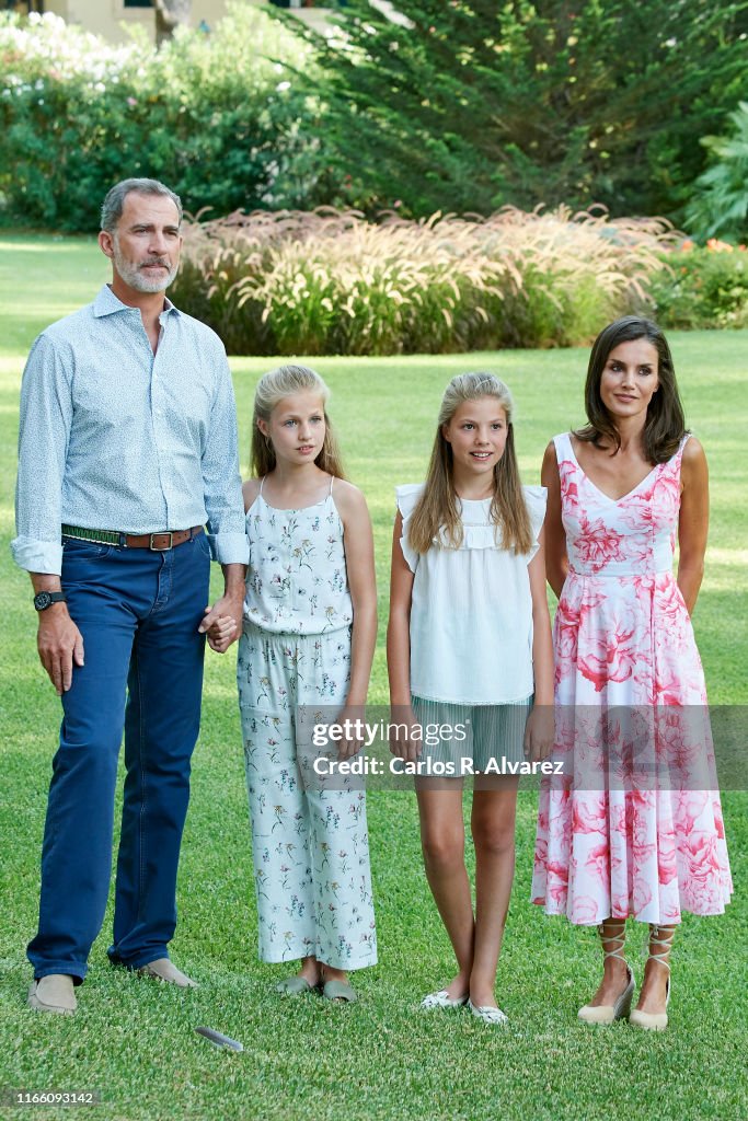 Spanish Royals Summer Photocall In Palma de Mallorca