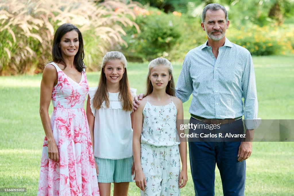 Spanish Royals Summer Photocall In Palma de Mallorca