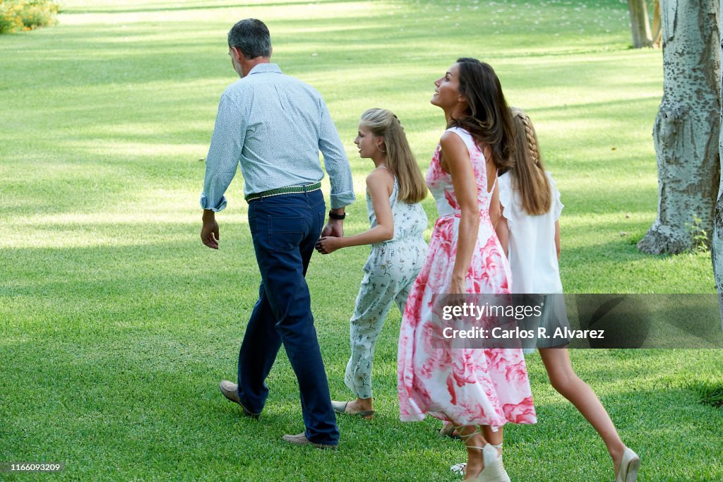 Spanish Royals Summer Photocall In Palma de Mallorca