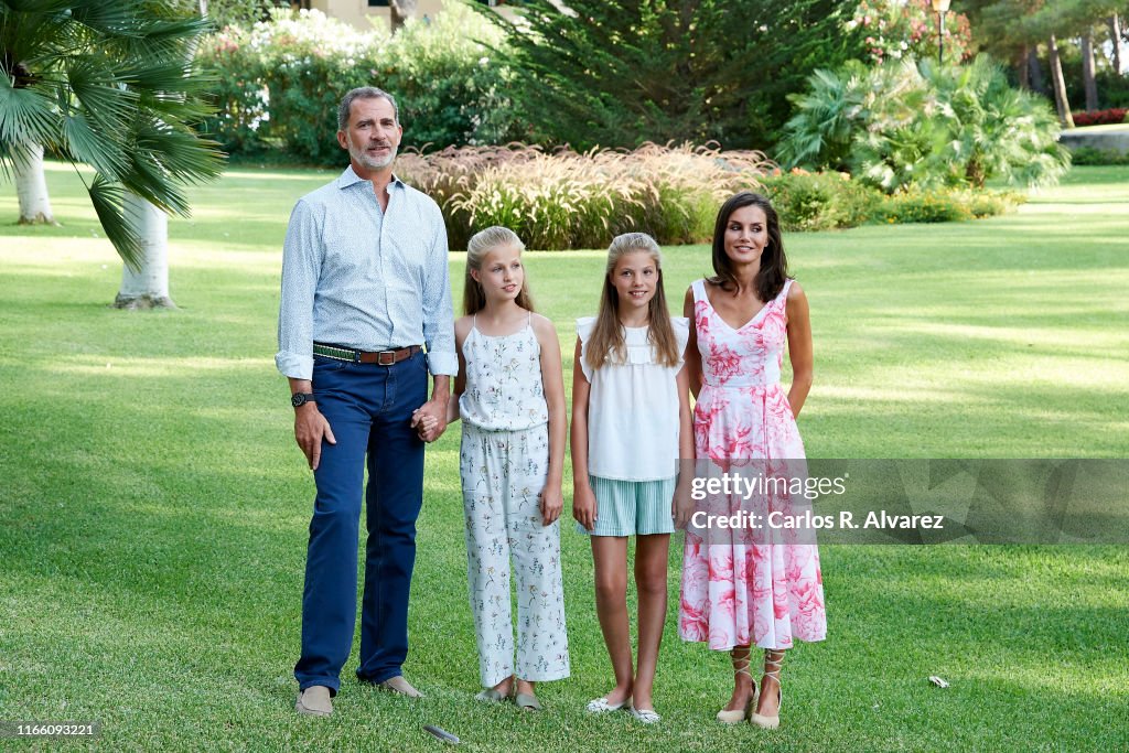 Spanish Royals Summer Photocall In Palma de Mallorca