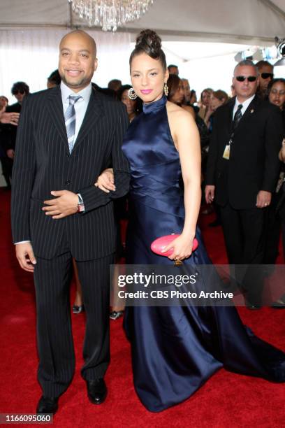 Alicia Keys and Kerry Brothers arrive at the 50th Annual Grammy Awards held in Los Angeles, California, February 10, 2008.