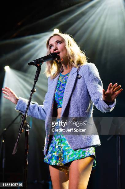 Sarah Darling performs on stage during the Cambridge Folk Festival 2019 at Cherry Hinton Hall on August 04, 2019 in Cambridge, England.