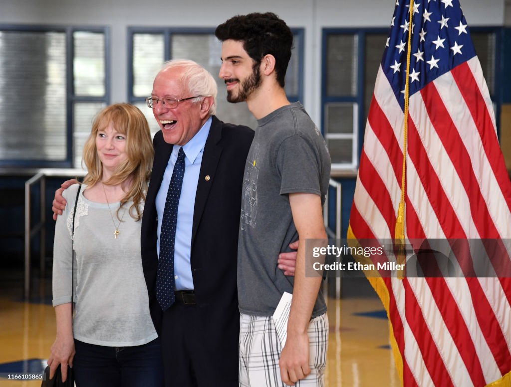 Bernie Sanders Holds Town Hall At North Las Vegas High School