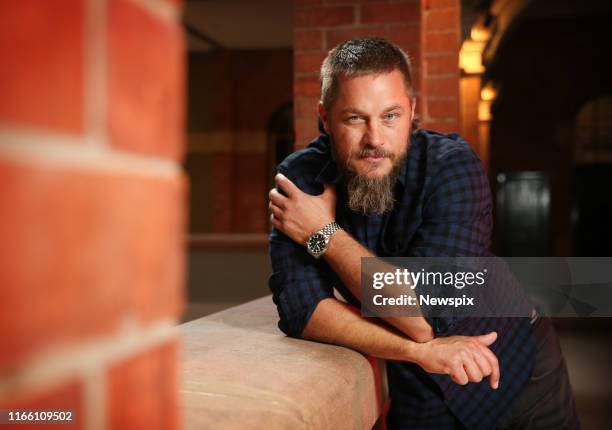 Actor Travis Fimmel, who appears in the upcoming film 'Danger Close: The Battle of Long Tan', pictured at the Intercontinental Hotel in Sydney, New...