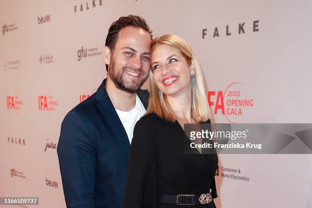Susan Sideropoulos and Jakob Shtizberg during the IFA 2019 opening gala at Messe Berlin on September 5, 2019 in Berlin, Germany.