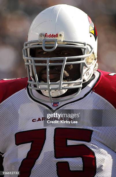 Arizona Cardinals offensive tackle Leonard Davis during 22-9 loss to the Oakland Raiders at McAfee Coliseum in Oakland, Calif. On Sunday, October 22,...