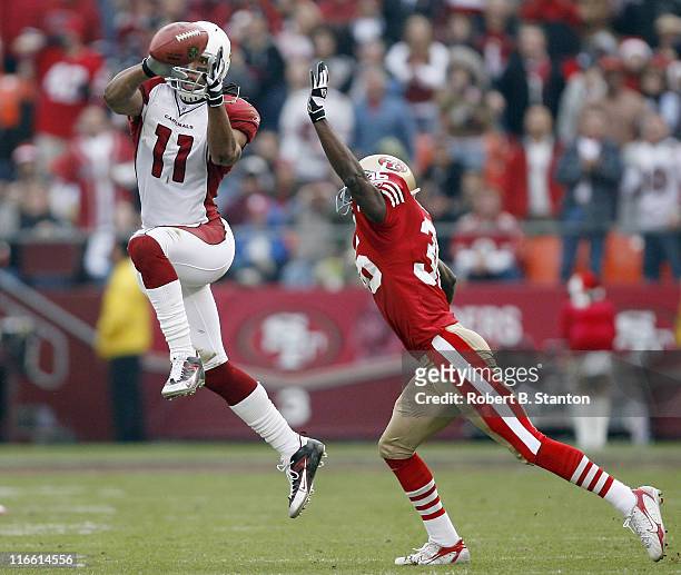 Arizona wide receiver Larry Fitzgerald had four receptions for 93 yards as the Arizona Cardinals defeated the San Francisco 49ers by a score of 26 to...