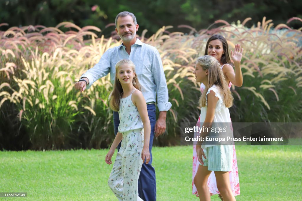 Spanish Royals Summer Photocall In Palma de Mallorca