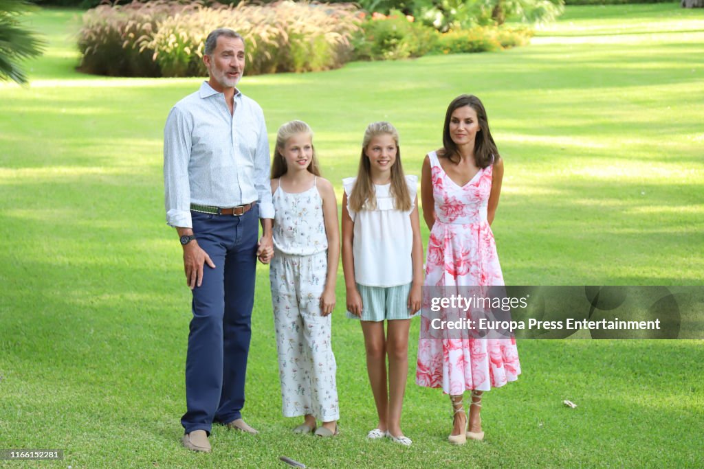Spanish Royals Summer Photocall In Palma de Mallorca