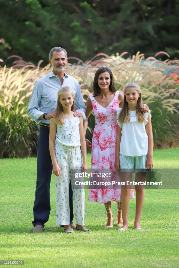 Spanish Royals Summer Photocall In Palma de Mallorca