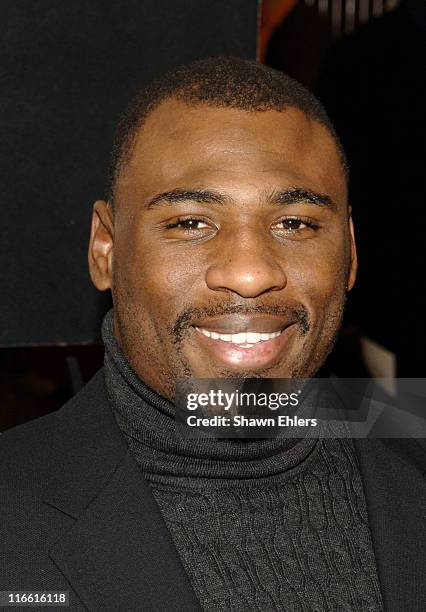 Brandon Jacobs, NY Giants during Joseph Abboud and Lord & Taylor Host a Tailgating Party - December 15, 2005 at Lord and Taylor in New York City, New...