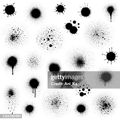 Grunge inkt blots Grunge inkt blots
