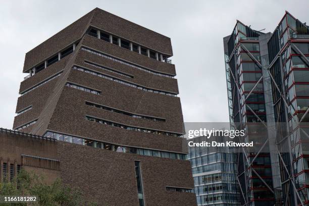 View of the 10th floor balcony at the Tate Modern on August 05, 2019 in London, England. A six-year-old boy was in critical but stable condition...